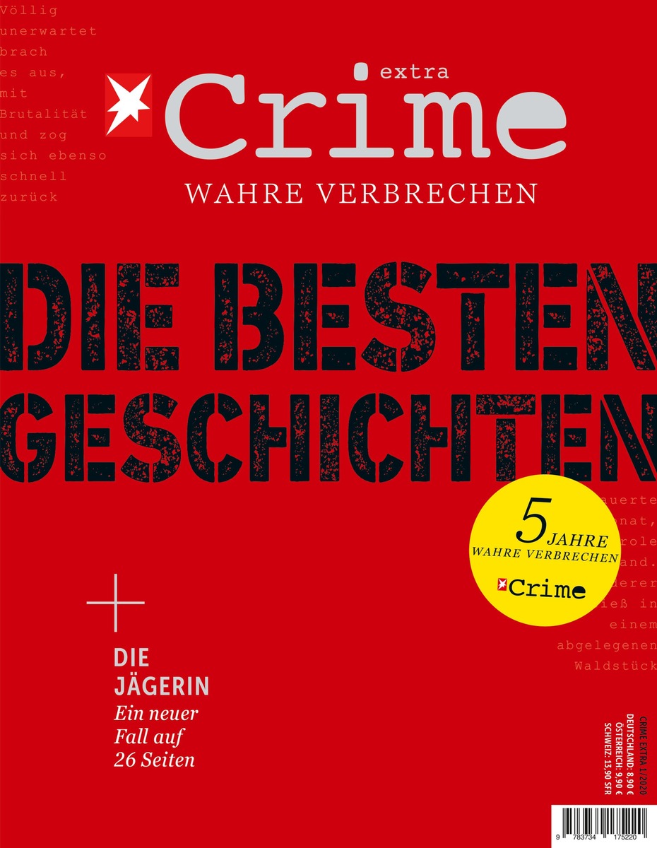 Fünf Jahre STERN CRIME / Vom Magazin zur multimedialen True Crime-Marke / Sonderausgabe mit den besten Geschichten aus fünf Jahren und neuem, extra langem Fall