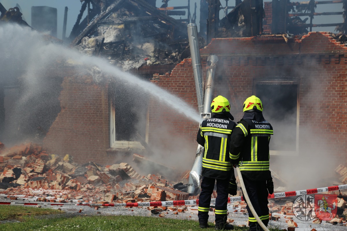 FW-HEI: Abschlussmeldung: Großfeuer in Eggstedt