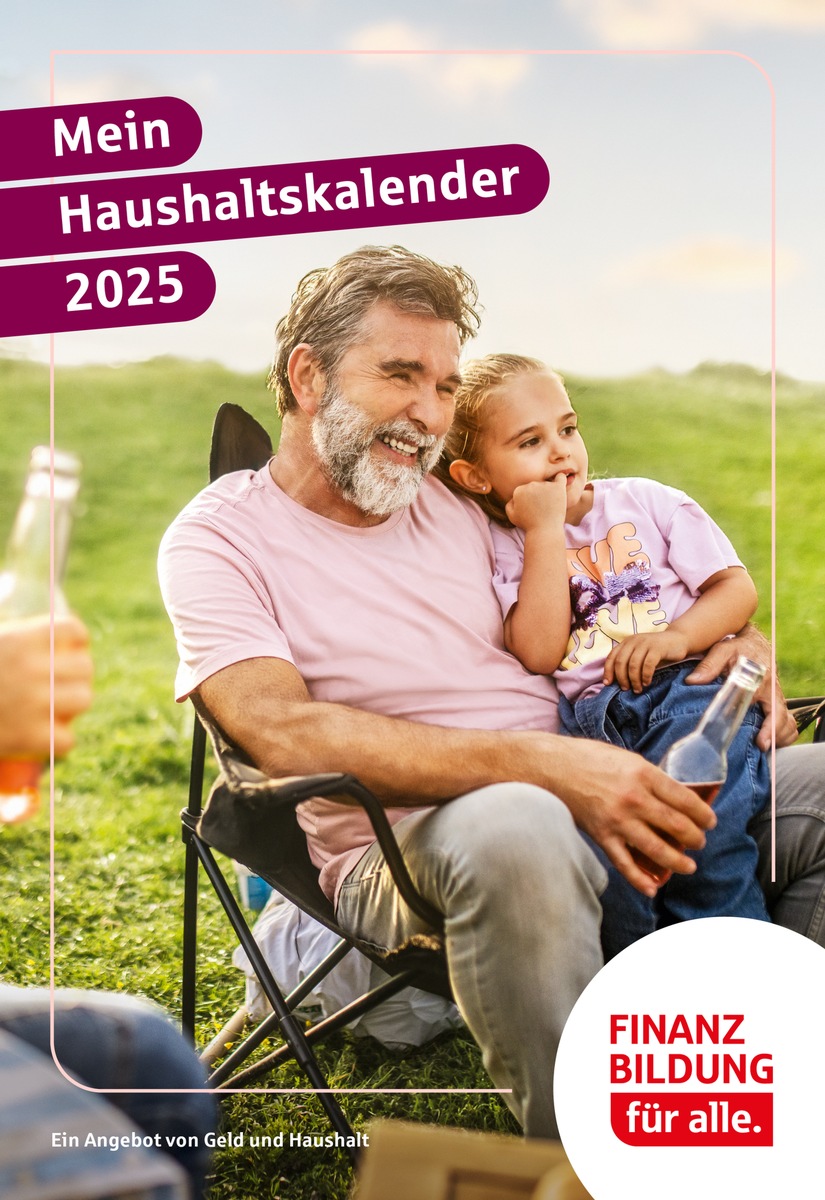 Mit dem Haushaltskalender 2025 das Budget steuern / Kostenloses Heft vereint Kalender und Haushaltsbuch