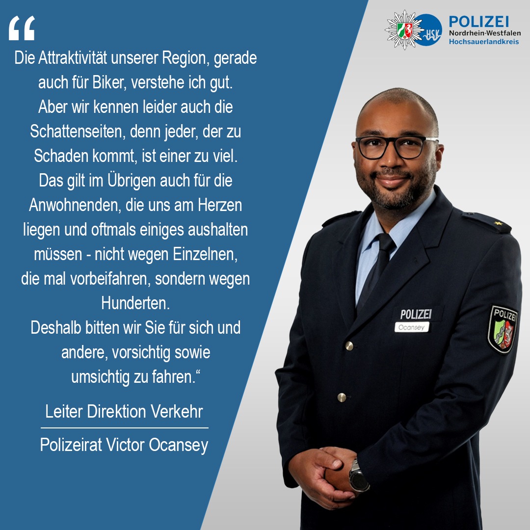 POL-HSK: Integrative Motorradkontrollen in Langscheid, Polizei geht in den Dialog