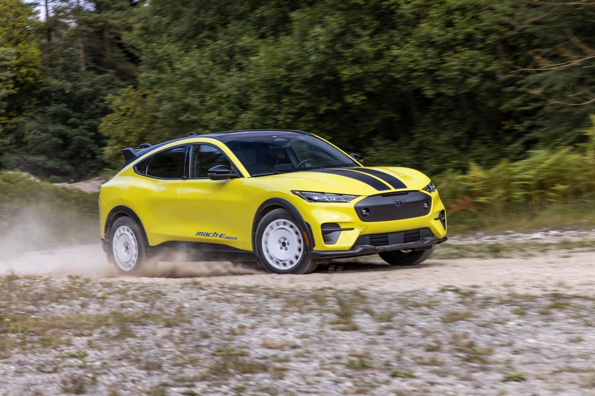 IAA Mobility München 2023: Ford Mustang Mach-E Rally mit knapp 500PS ab 2024 ist ein Allrad-Elektro Fahrzeug
