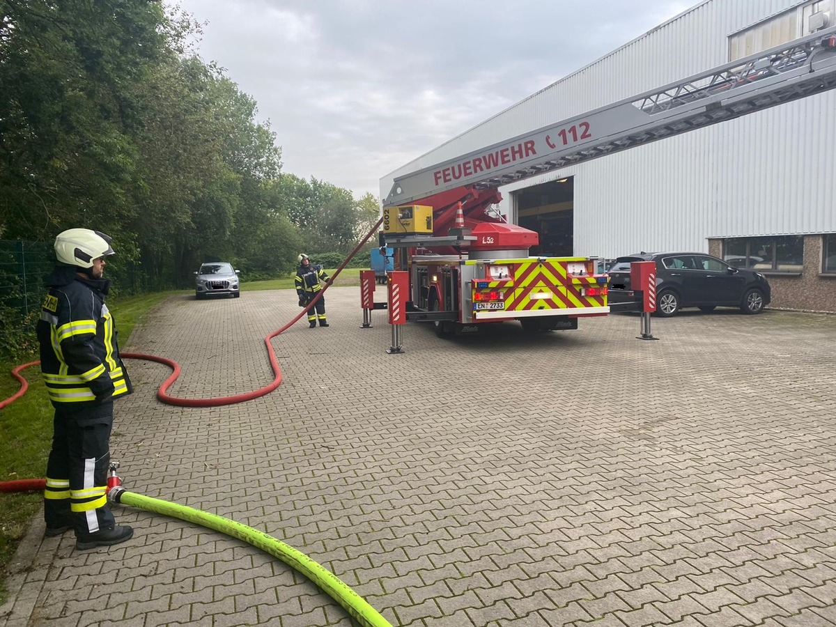 FW-EN: Brand einer Filteranlage