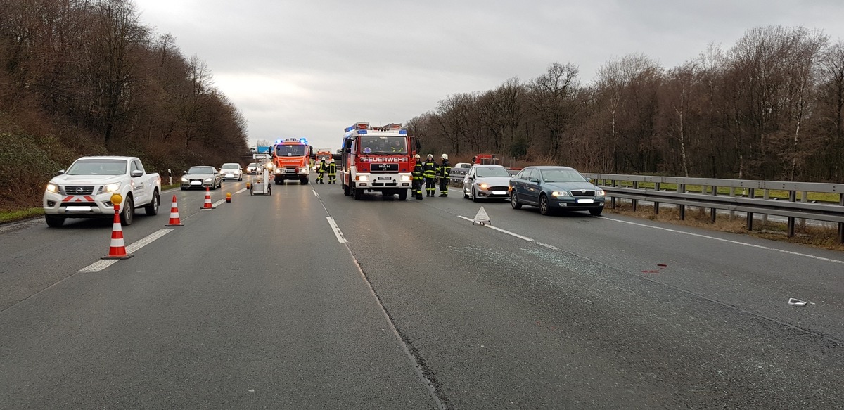 FW-EN: Verkehrsunfall auf der BAB 1