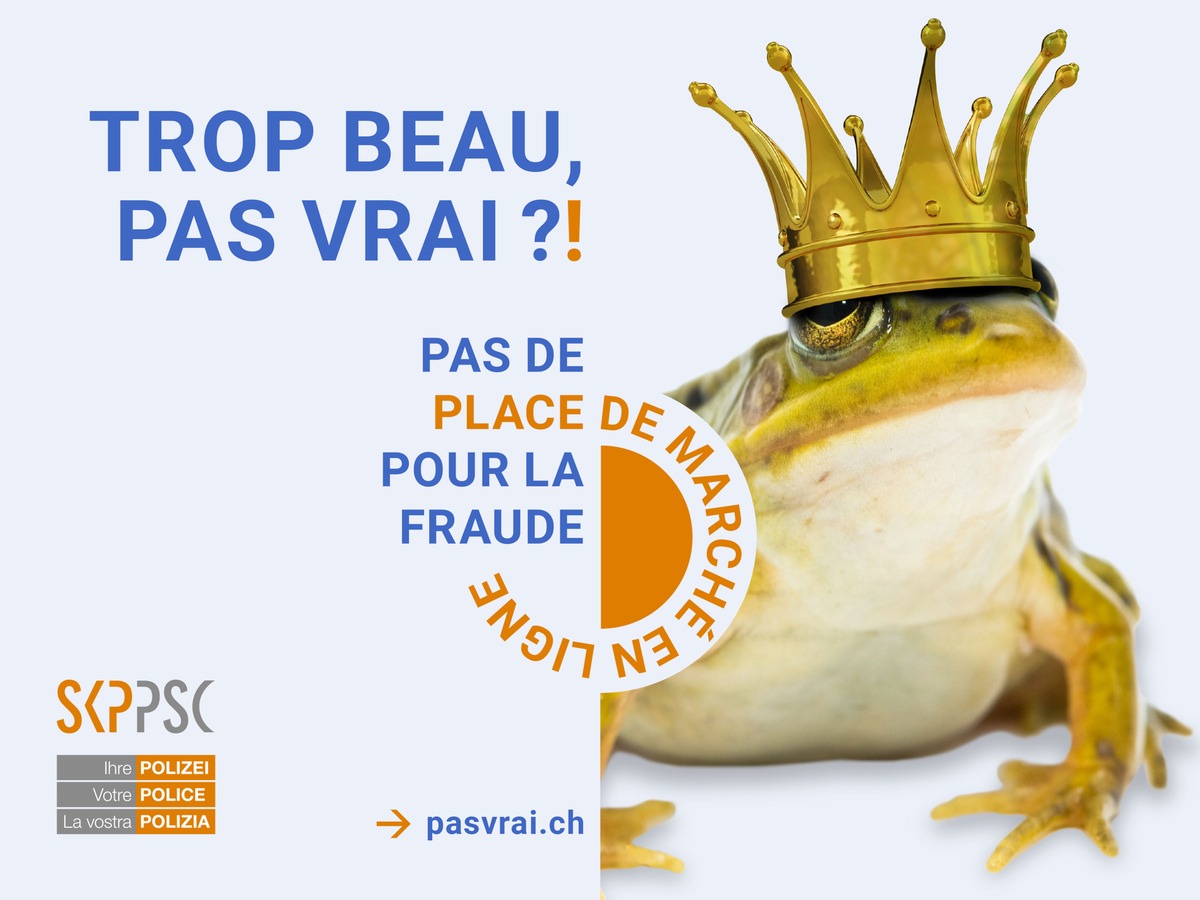 Trop beau, pas vrai ?! Campagne de prévention contre les escroqueries sur les places de marché en ligne