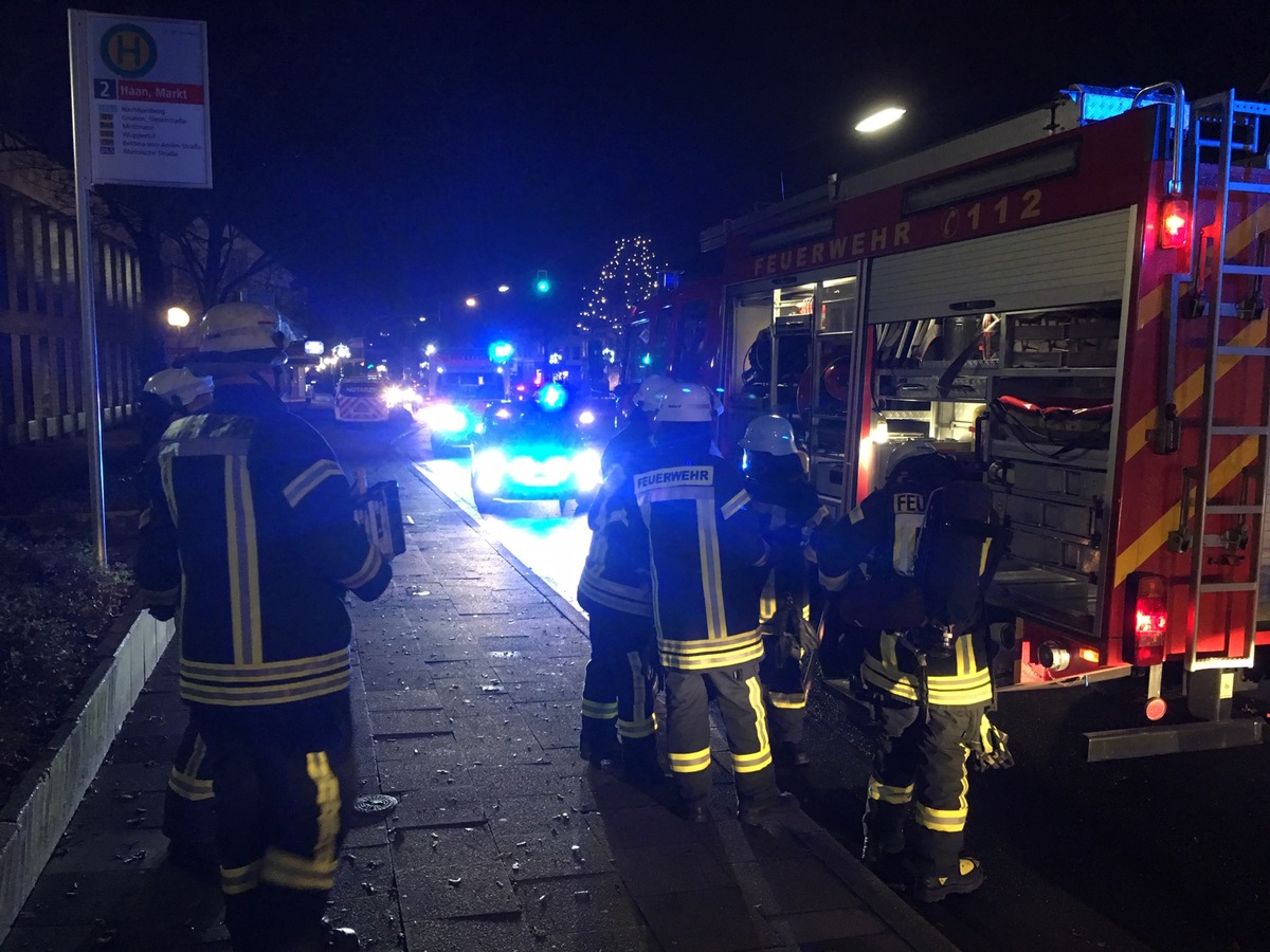 FW-HAAN: Brandmeldung in der Innenstadt