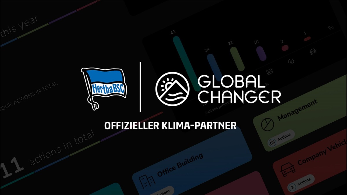 Global Changer wird offizieller Partner von Hertha BSC