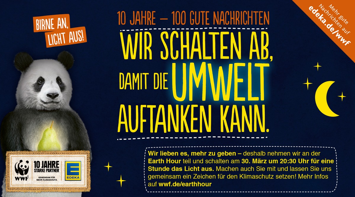 WWF Earth Hour: Auch die EDEKA-Zentrale ist dabei!