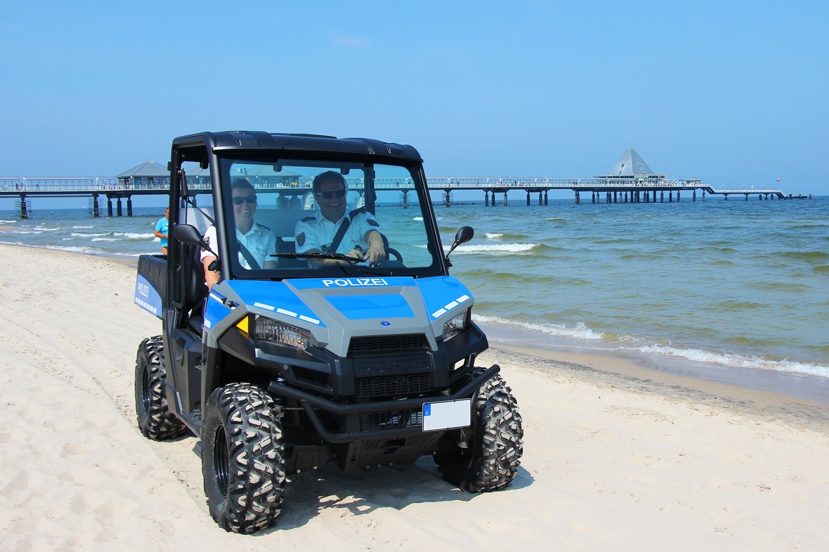 POL-ANK: Polizeiinspektion Anklam testet UTV als neues Einsatzfahrzeug auf der Insel Usedom