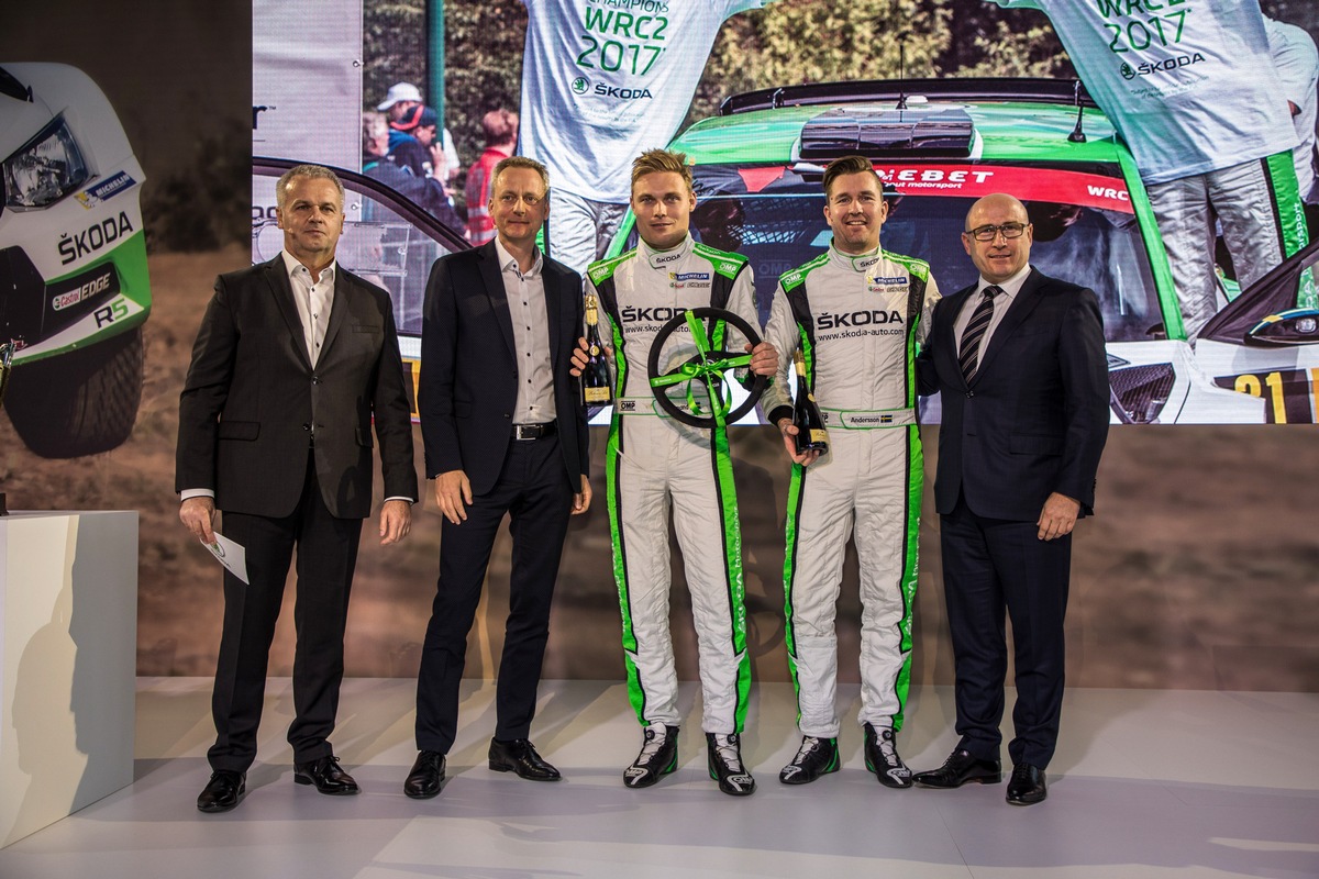 SKODA feiert erfolgreichstes Motorsportjahr - WRC 2-Champion und 14 nationale Titel (FOTO)