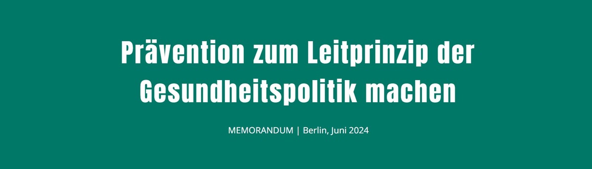 PKV engagiert sich für Aufbruch in der Prävention und Gesundheitsförderung