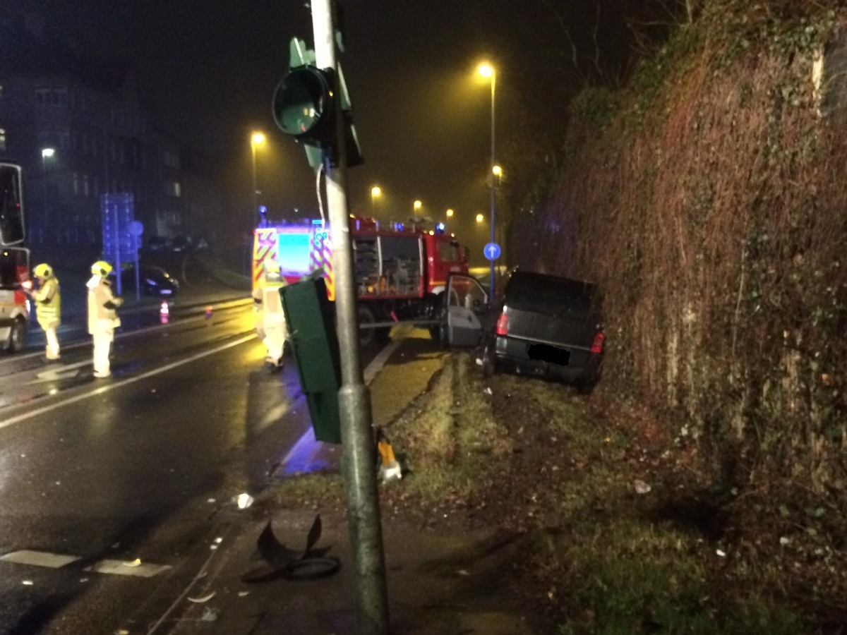 FW-Stolberg: Verkehrsunfall auf der Europastraße