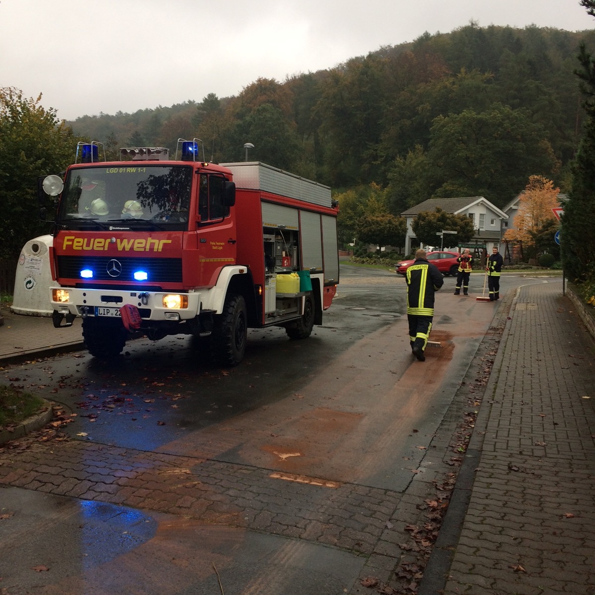 FW Lügde: Technische Hilfe Öl