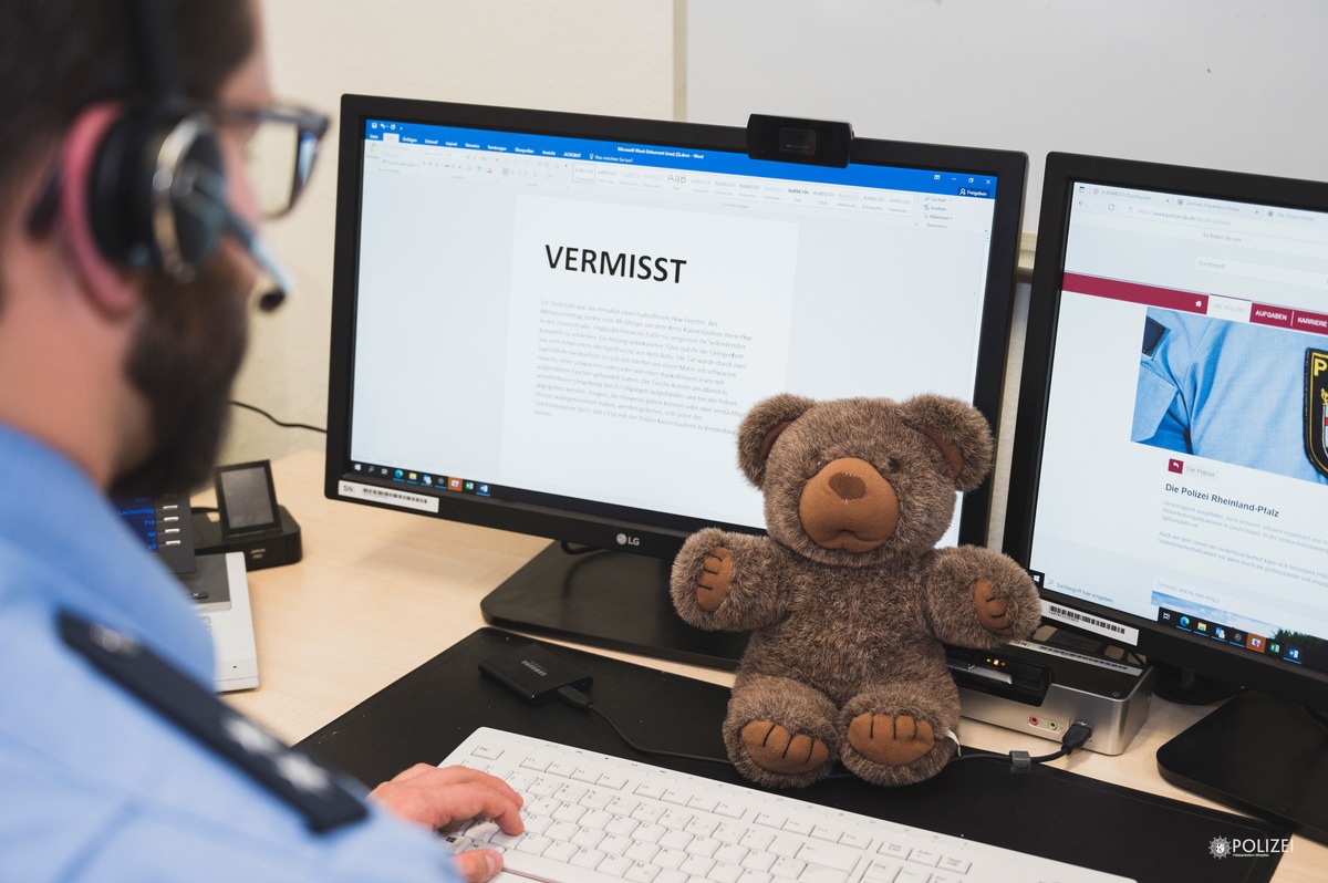 POL-PPWP: Wer vermisst einen Teddy?