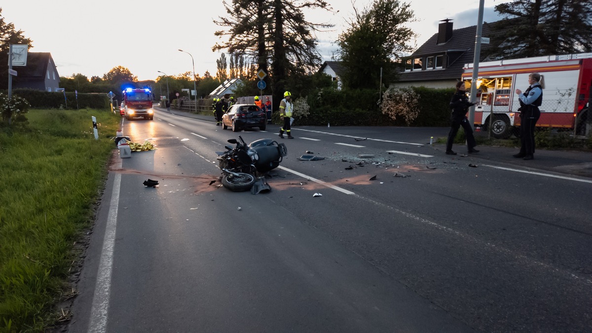 FW Wachtberg: Schwerer Verkehrsunfall in Wachtberg-Berkum