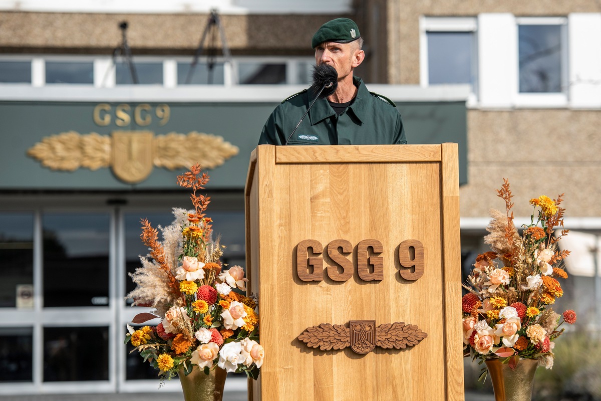 BPOLP Potsdam: Kommandeurswechsel bei der GSG 9 der Bundespolizei