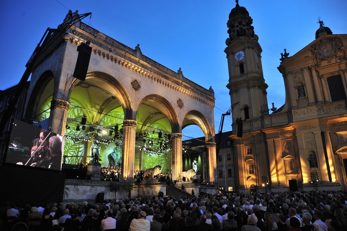 &quot;Klassik am Odeonsplatz&quot; mit Diana Damrau im 3sat-Festspielsommer