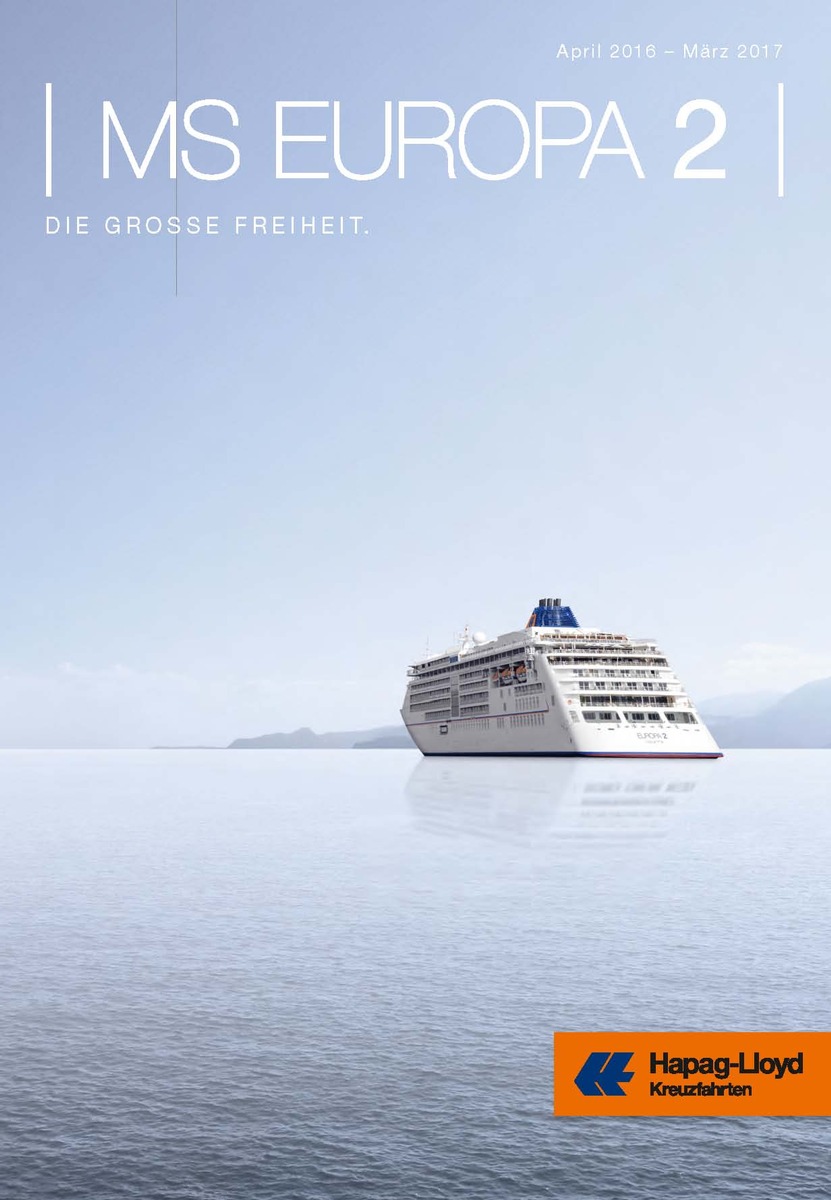 Neuer Hauptkatalog 2016/2017 MS EUROPA 2: Destinations-Highlights und neue Formatreisen