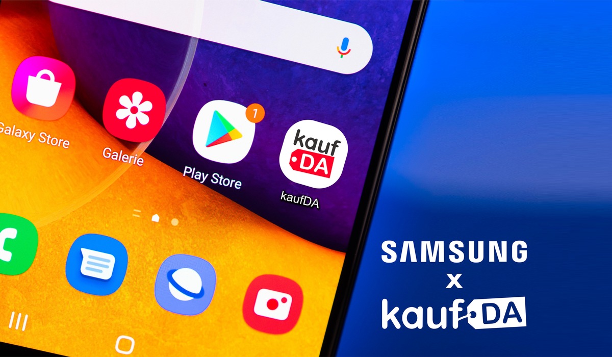 Kooperation mit Samsung: kaufDA auf ausgewählten Geräten vorinstalliert