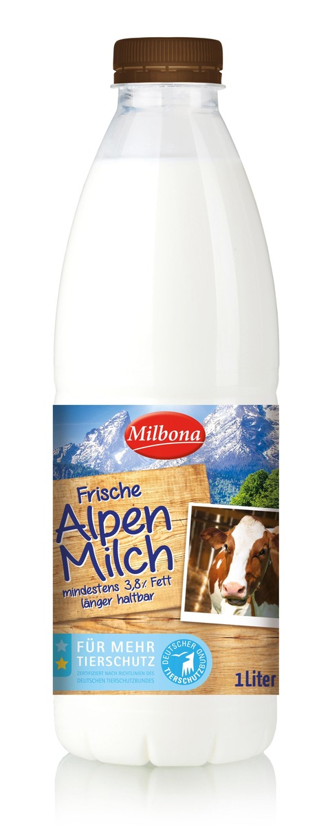 Lidl Deutschland erweitert Milchangebot mit Tierschutzlabel / Ab Anfang September führt Lidl zertifizierte Alpenmilch ein - Nachhaltige Kaufalternative für Verbraucher (FOTO)