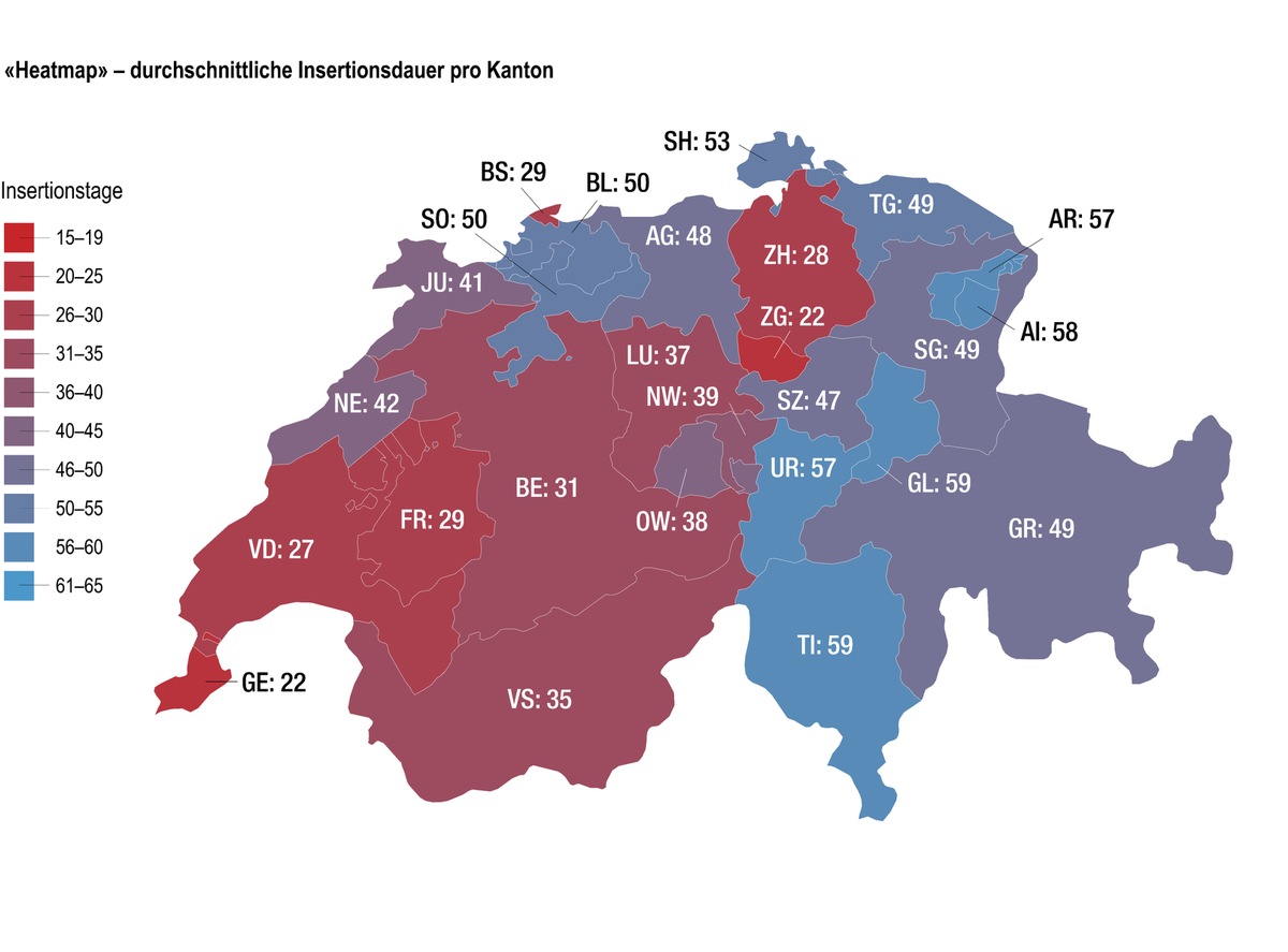 Online-Wohnungsindex für Mietwohnungen: Insertionsdauer verlängert sich weiter