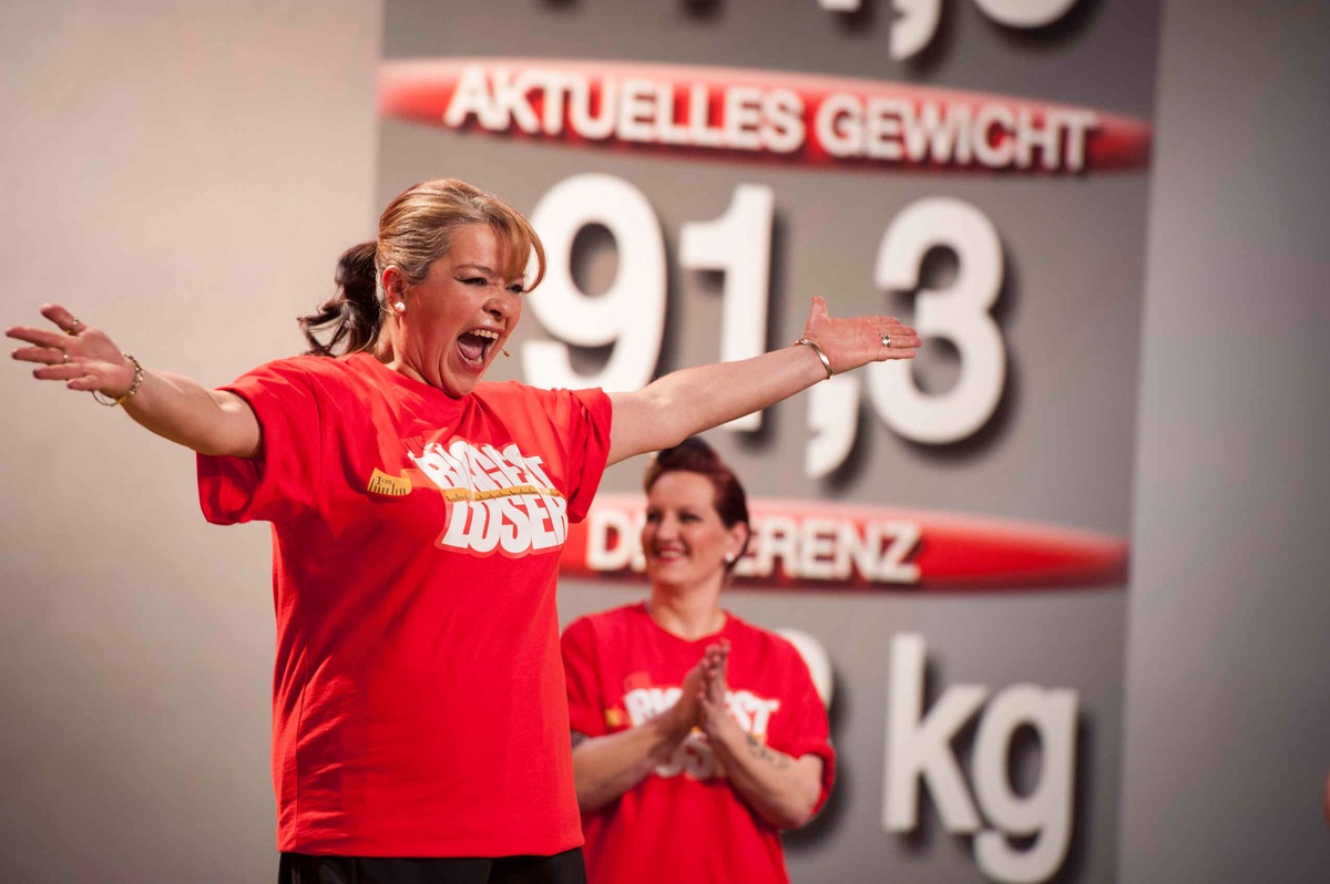 Bestwert! Halbfinale von &quot;The Biggest Loser&quot; erreicht 15,5 Prozent Marktanteil / Großes Prime-Time-Finale mit Dr. Christine Theiss und Matthias Killing am Mittwoch, 8. Mai 2013, um 20.15 Uhr, in SAT.1 (BILD)