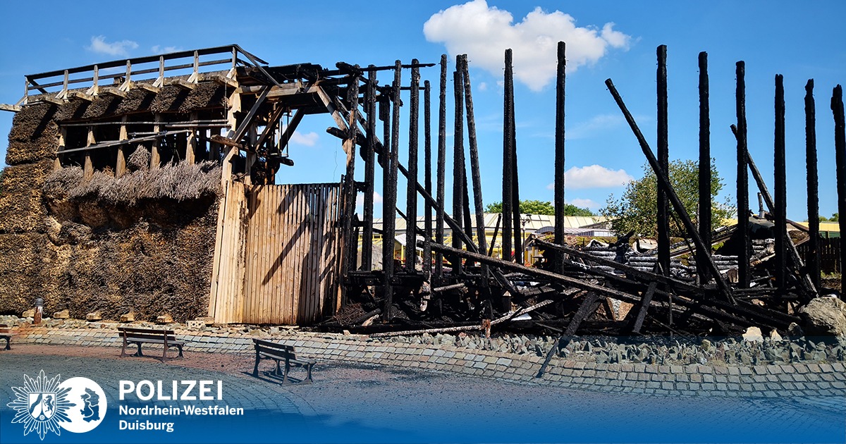 POL-DU: Röttgersbach: Folgemeldung: Großbrand in der Niederrhein-Therme - Belohnung für Hinweise