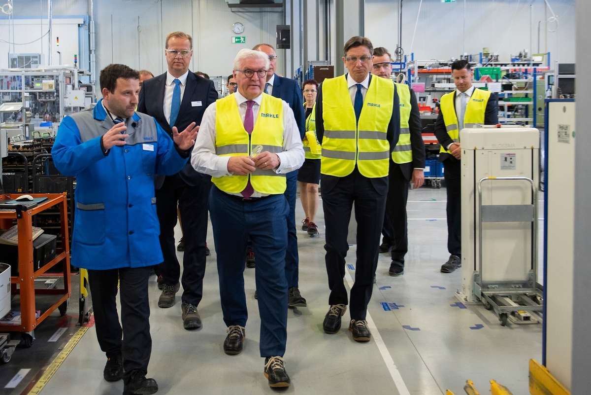 Bundespräsident Steinmeier und Sloweniens Staatspräsident Pahor zu Gast bei MAHLE