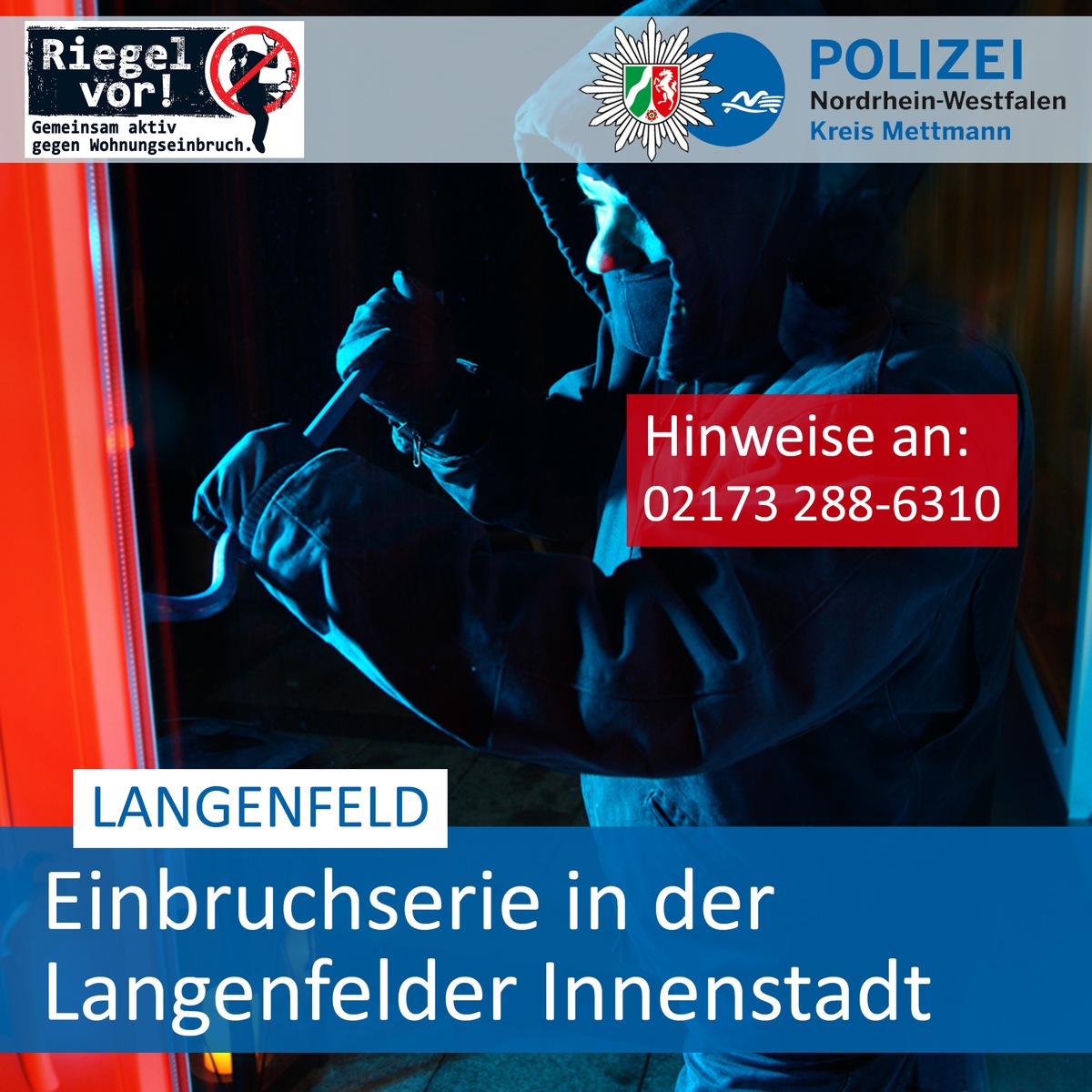 POL-ME: Einbruchserie auf Langenfelder Geschäfte - Langenfeld - 2002023