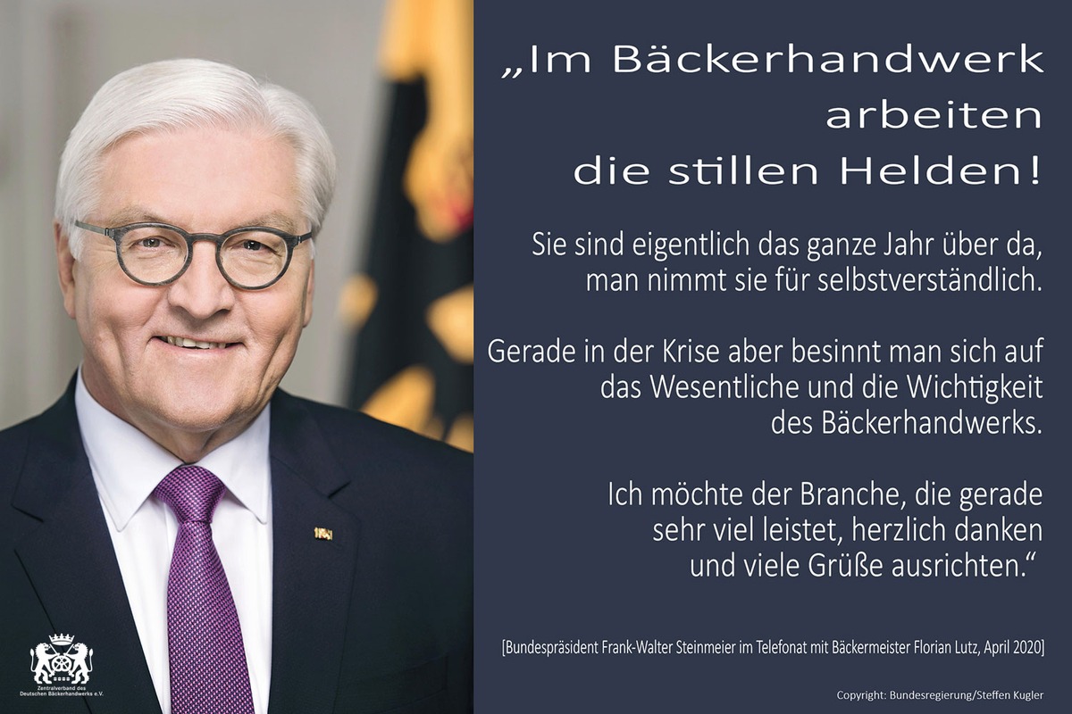 Lob und Anerkennung für Deutsches Bäckerhandwerk