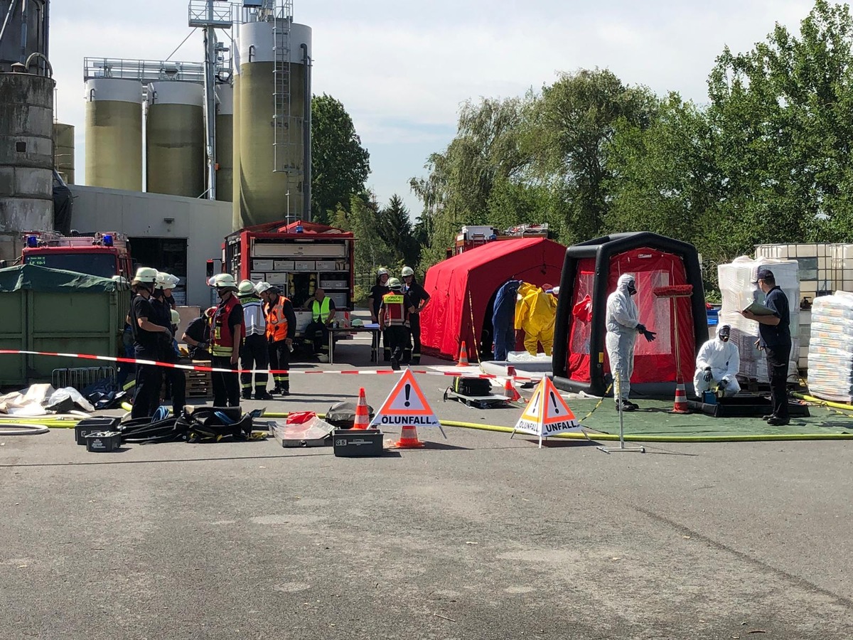 FW-WRN: Übungsdienst des ABC-Zug NRW vom Kreis Unna in Selm