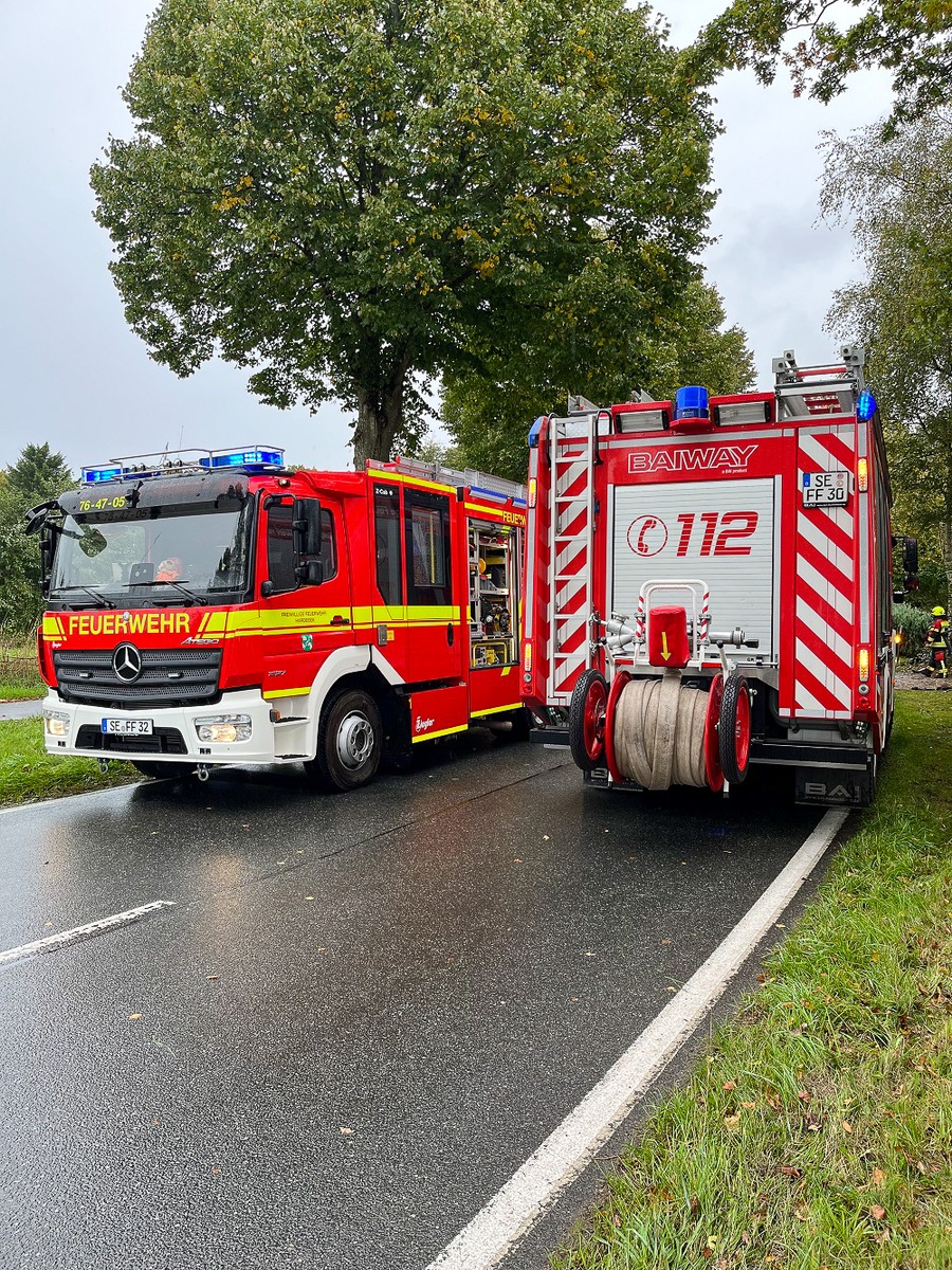 FW-SE: Tödlicher Verkehrsunfall in Hardebek