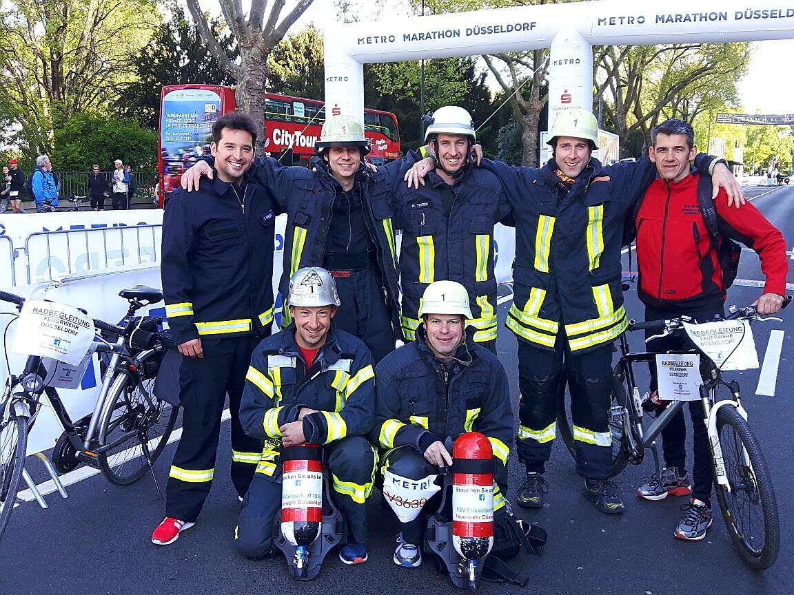 FW-D: Feuerwehrmann läuft Marathon in kompletter Schutzausrüstung