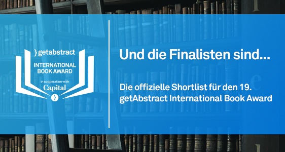 getAbstract International Book Award: Diese zwanzig Bücher sind nominiert