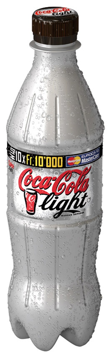 Coca-Cola light et son look argent: Début de Coca-Cola light Silver Bottle Promotion