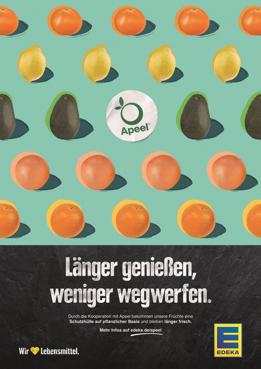 „Länger genießen, weniger wegwerfen“: EDEKA startet Apeel-Kampagne mit neuem TV-Spot