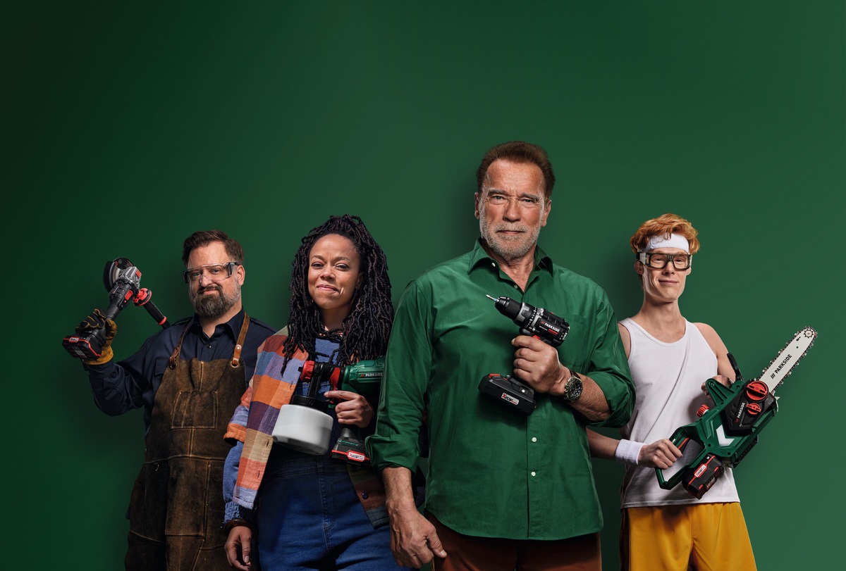 Parkside lancia una campagna con Arnold Schwarzenegger / in esclusiva da Lidl