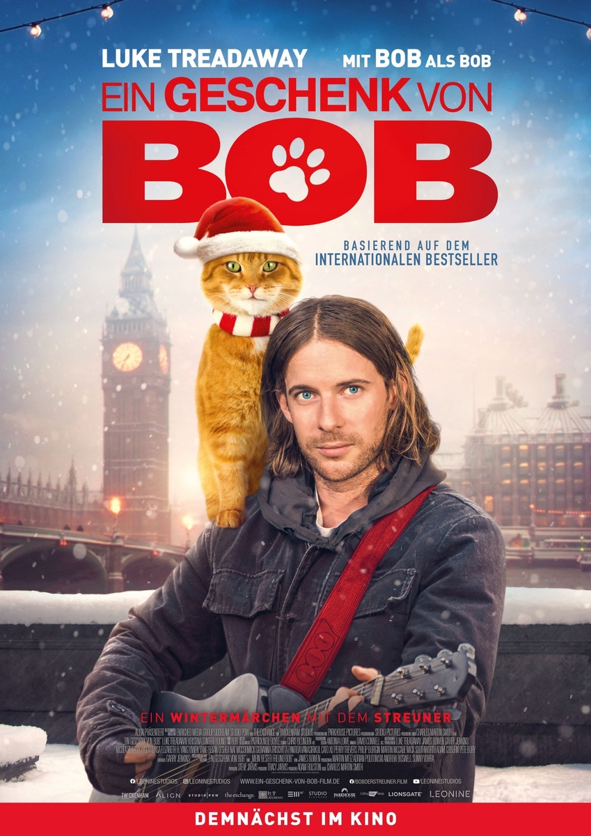 EIN GESCHENK VON BOB ab 18. November 2021 im Kino