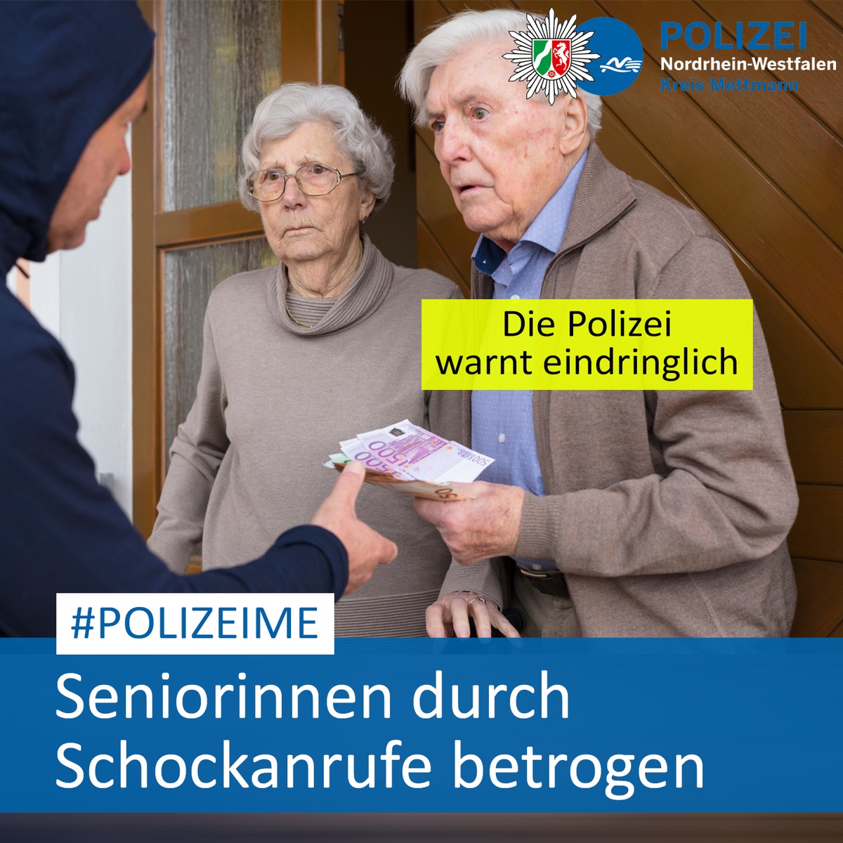 POL-ME: Seniorinnen durch Schockanrufe betrogen: Die Polizei warnt! - Monheim am Rhein / Hilden - 2501101