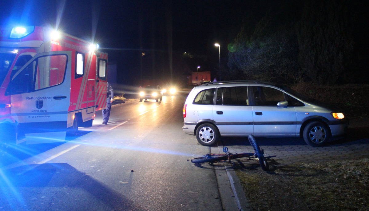 POL-OE: E-Bike-Fahrer bei Verkehrsunfall verletzt