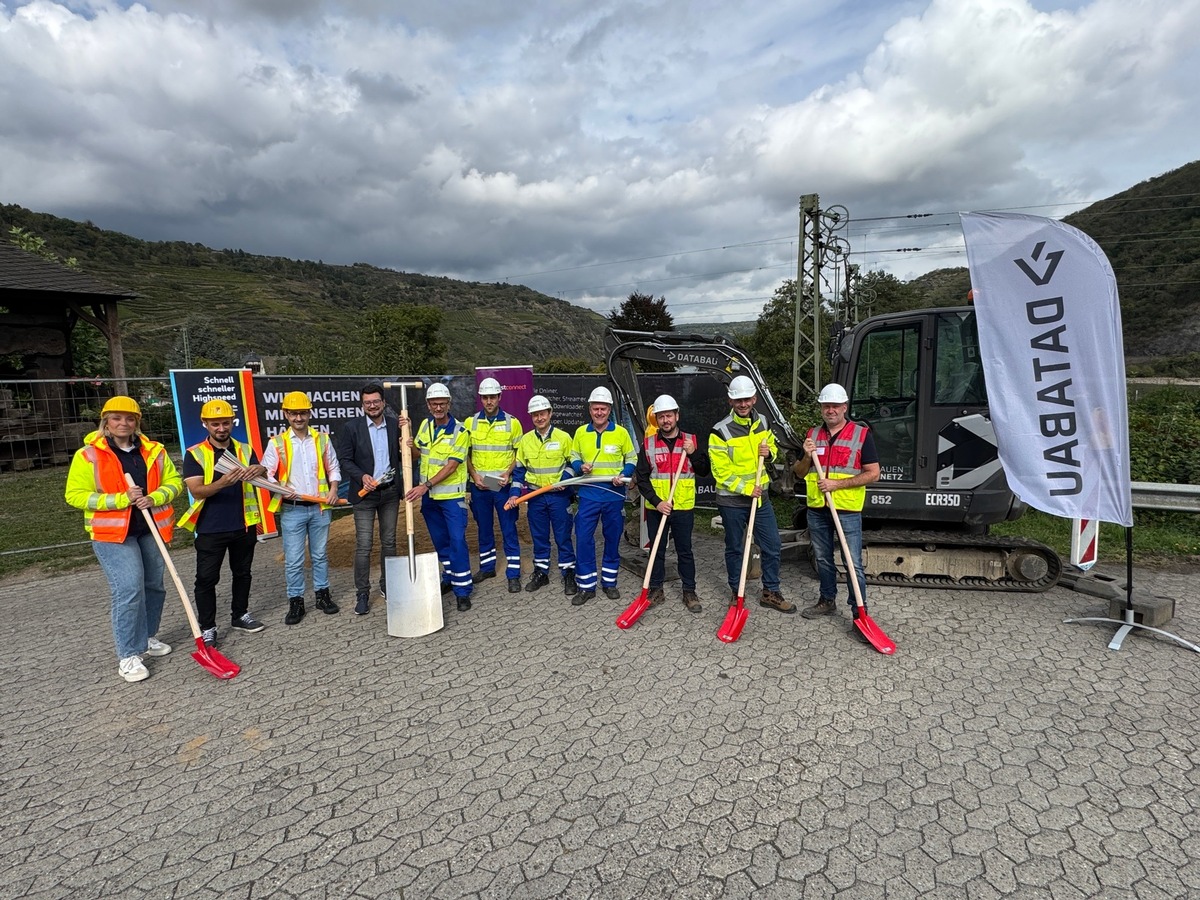 Pressemeldung: Spatenstich: Westconnect startet Glasfaserausbau in Oberwesel