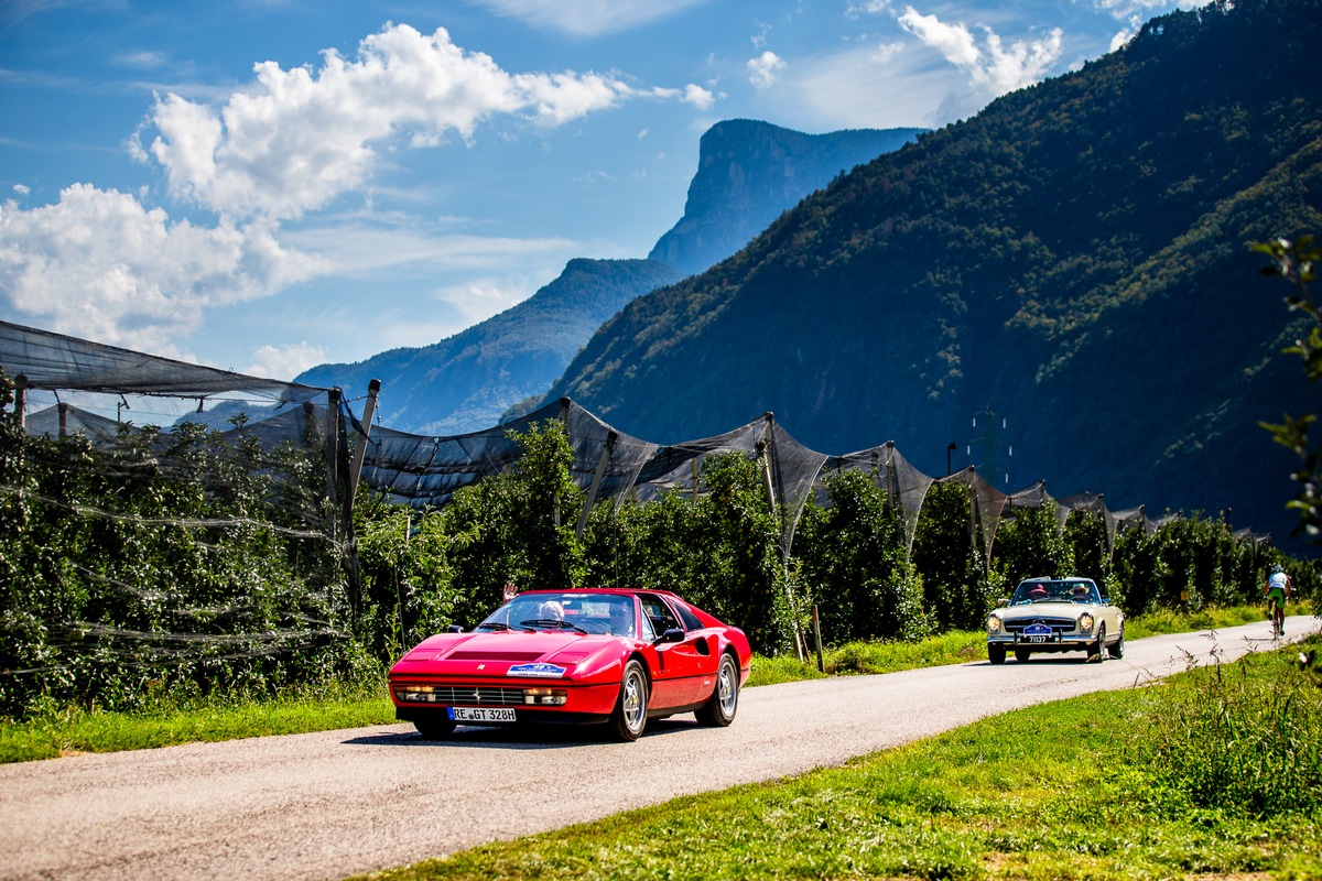 Traumstraßen und Traumautos in Südtirol: Die Route der ADAC Europa Classic 2021