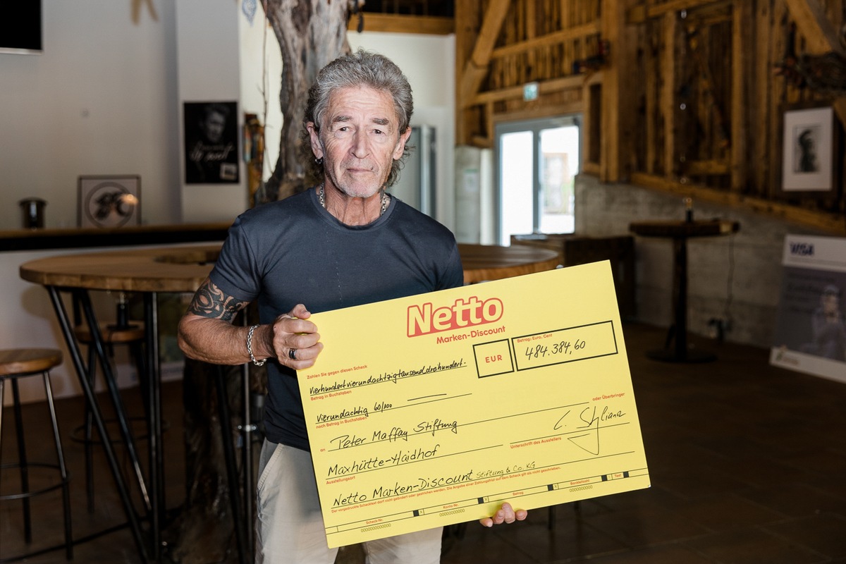 Netto-Spendeninitiative: 484.384 Euro für die Peter Maffay Stiftung