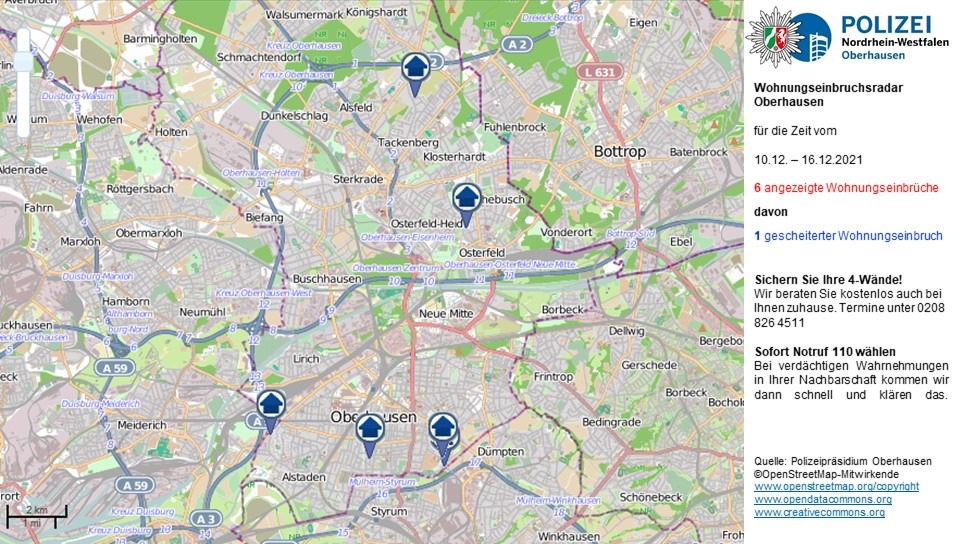 POL-OB: Wohnungseinbruchsradar für Oberhausen
