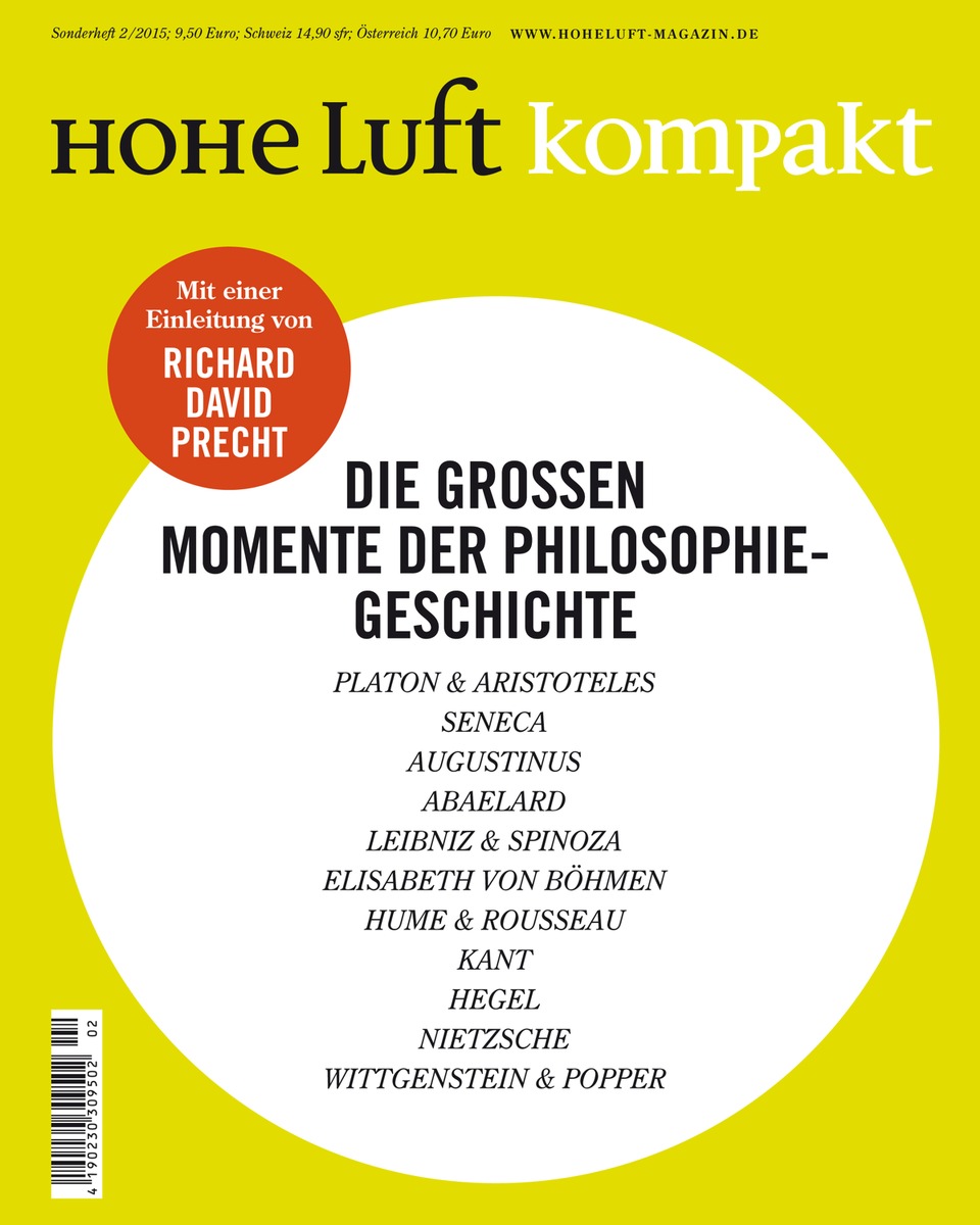 HOHE LUFT KOMPAKT porträtiert die größten Philosophen der Geschichte - mit einer Einleitung von Richard David Precht