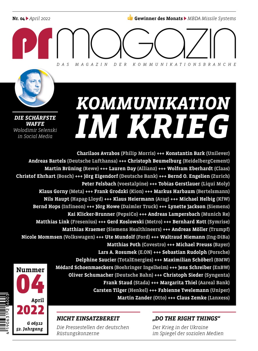 Kommunikation im Krieg / prmagazin-Sonderausgabe zur Ukraine