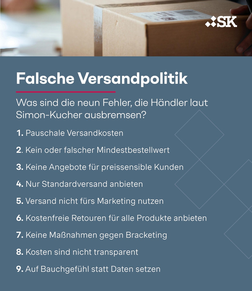 Versandkosten: Neun Fehler, die Händler ausbremsen