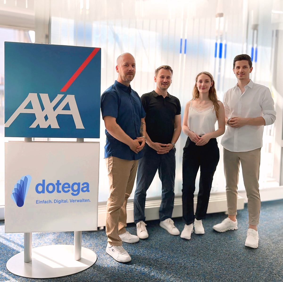 Presseinformation: Stuttgarter Start-up dotega gewinnt AXA als Kooperationspartner