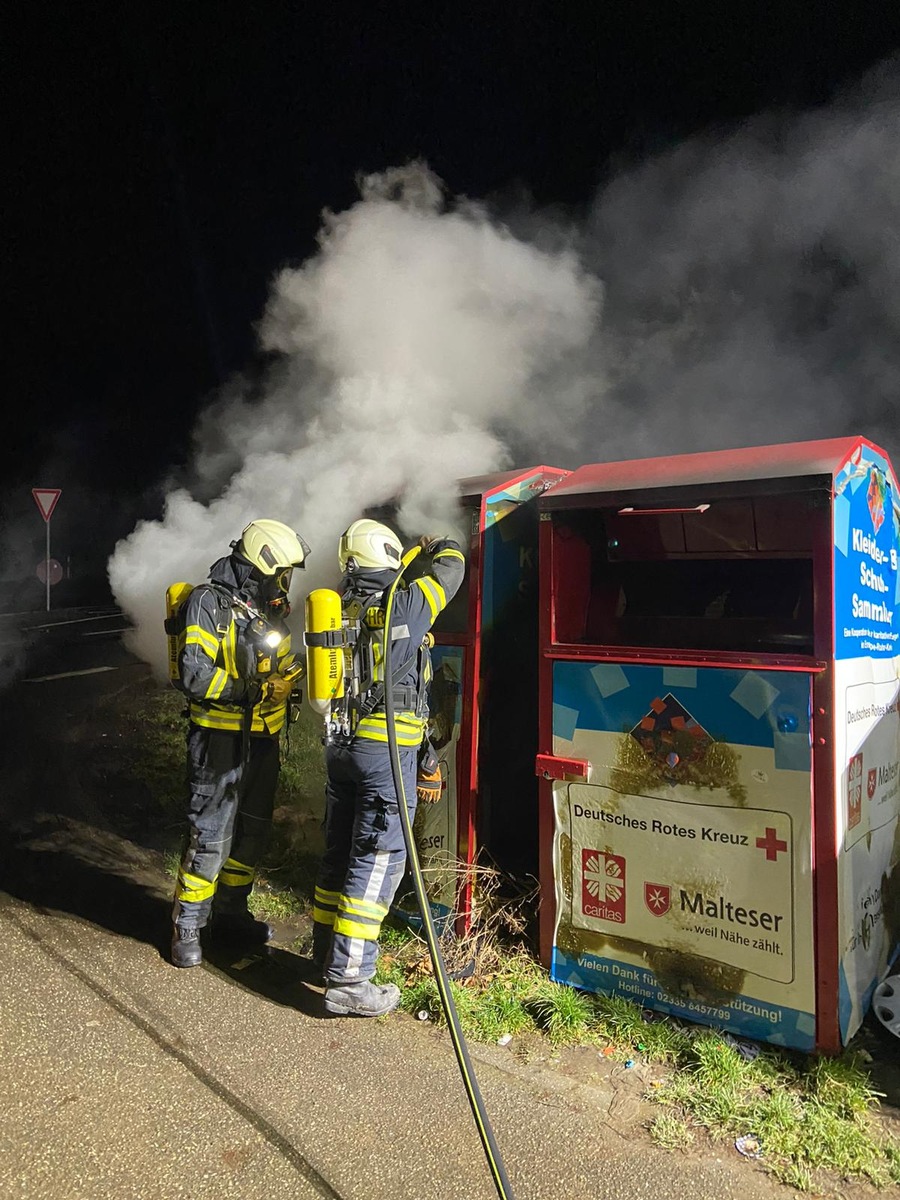 FW-EN: Nacht der Containerbrände