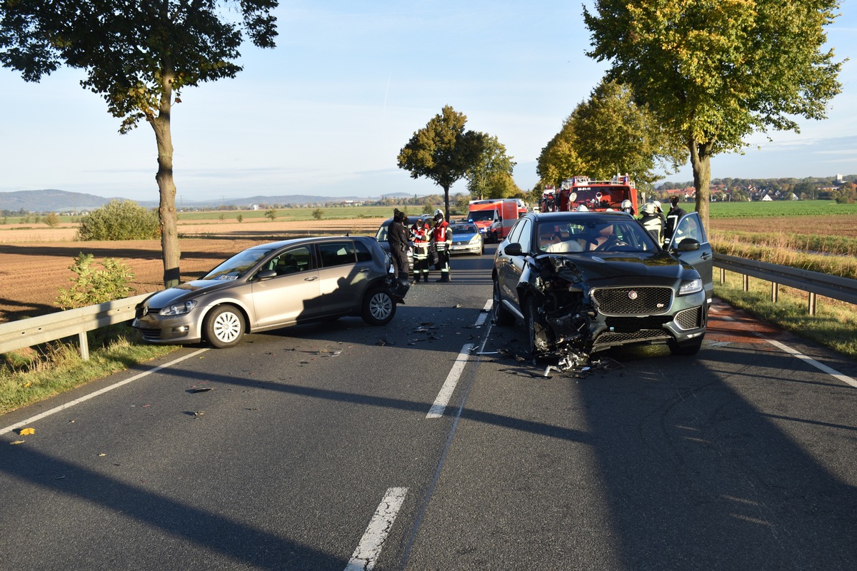 POL-HI: Verkehrsunfall mit zwei schwer Verletzten auf der B3 bei Banteln