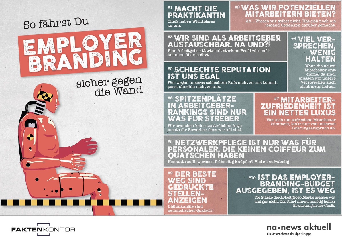 Die zehn grössten Fehler beim Employer Branding